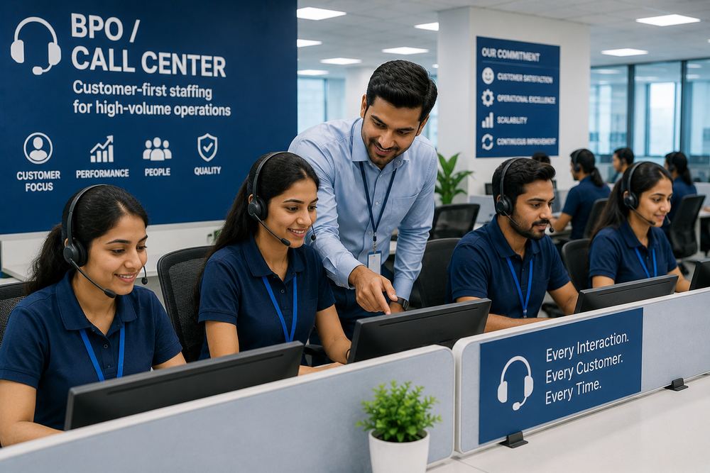 BPO / Call Center staffing by PrimeBridge Workforce Pvt Ltd