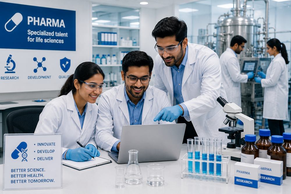 Pharma staffing by PrimeBridge Workforce Pvt Ltd